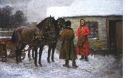 Antoni Piotrowski Visitor oil painting